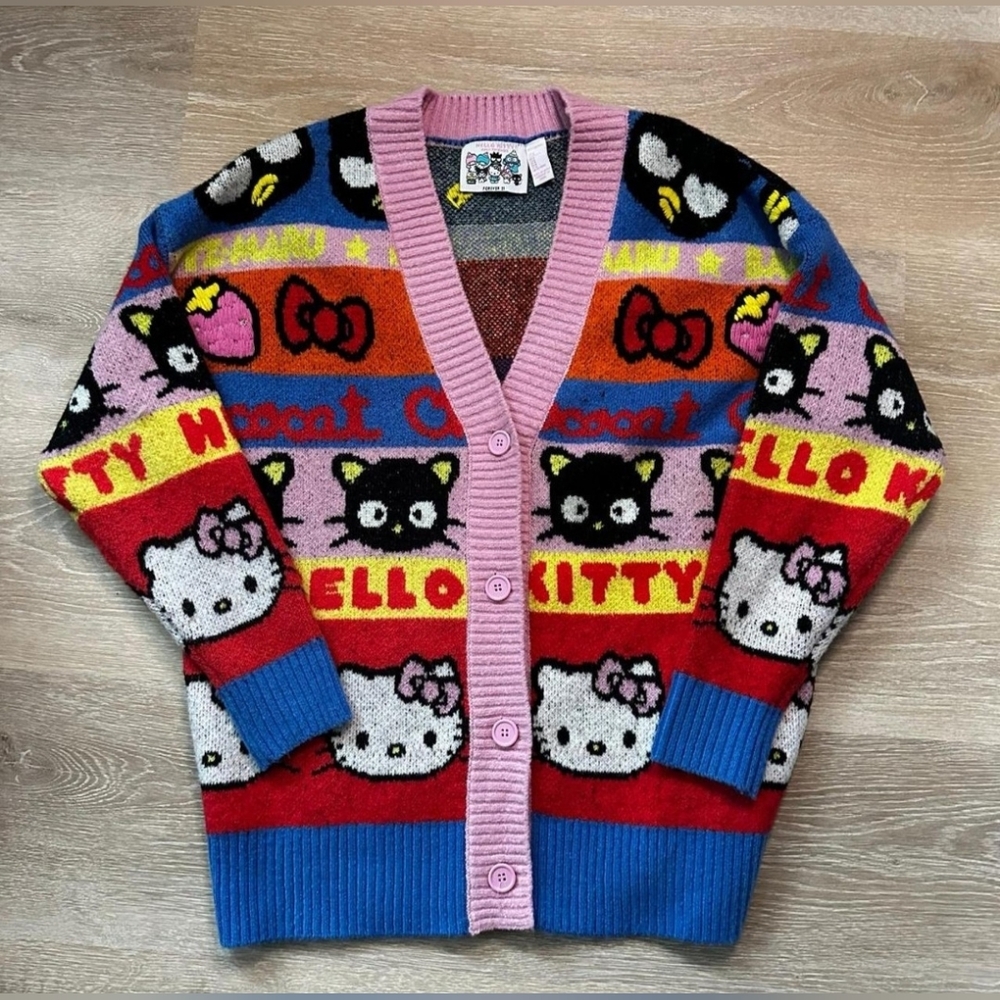 Forever 21 RARE Hello Kitty and Friends Sweater. Limied Edition. Like New NWOT - Picture 2 of 6